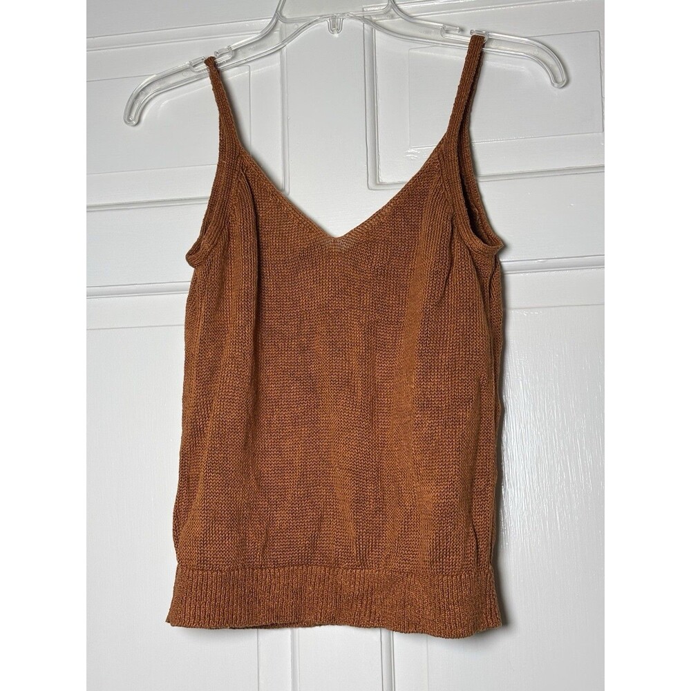 Converse Heritage Tank Brown Linen Knit Women XS